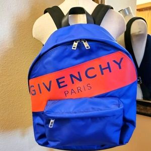 New Rare Givenchy Logo Nylon Zip Around Backpack